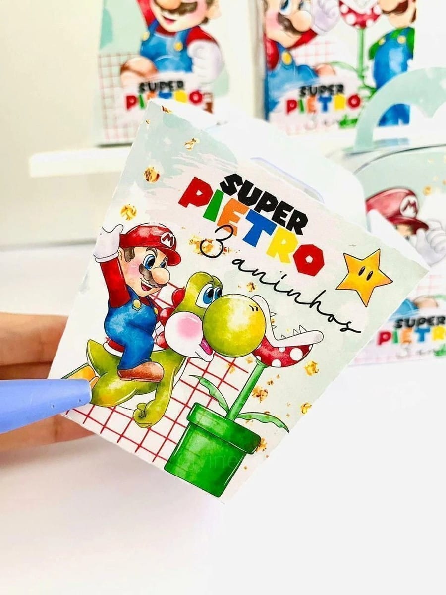 Kit Digital Festa Super Mario Studio e PDF para Imprimir 1 Kit Digital Festa Super Mario Studio e PDF para Imprimir