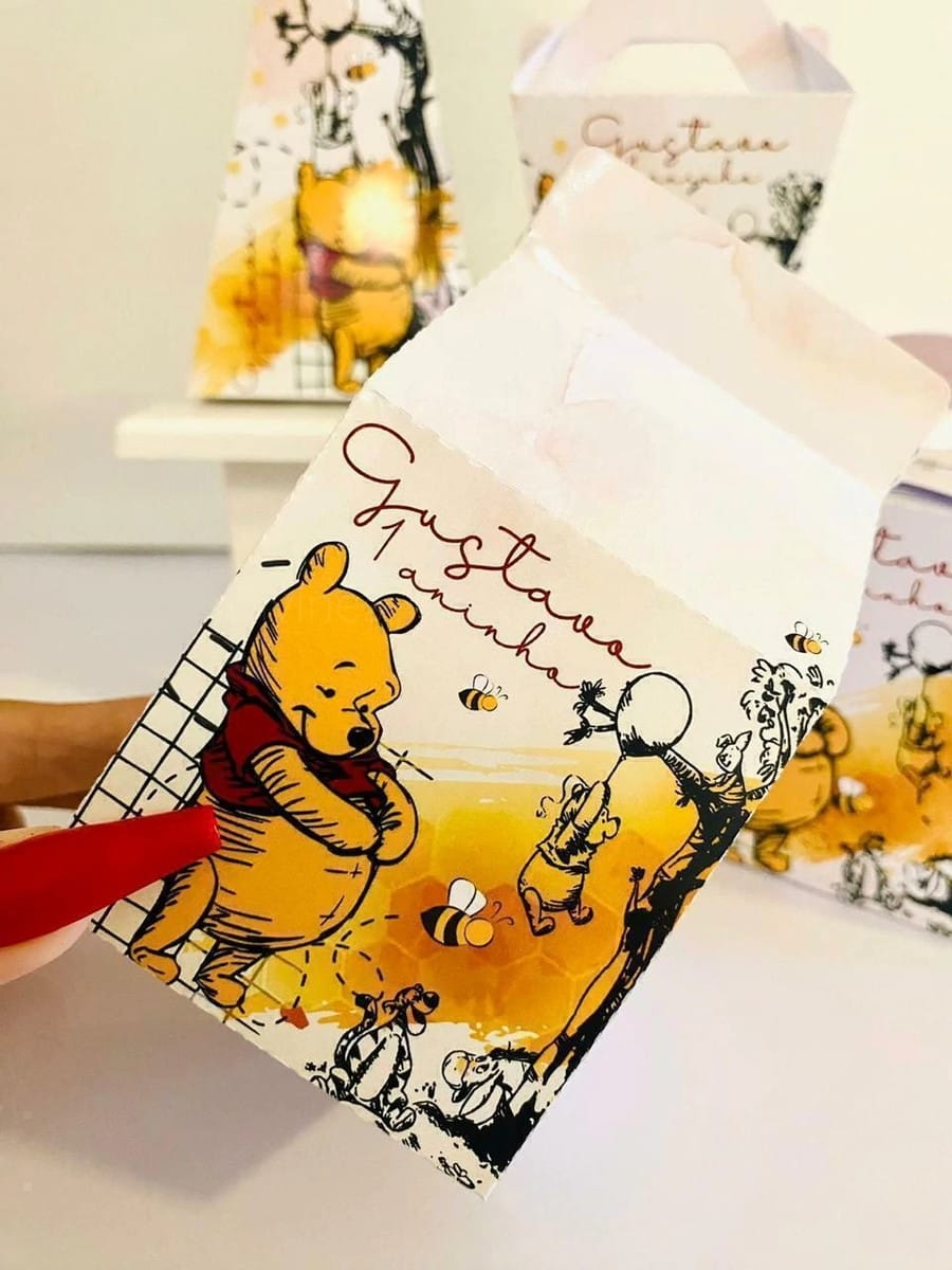 Kit Festa Ursinho Pooh em Studio e PDF para personalizar 4 Kit Festa Ursinho Pooh em Studio e PDF para personalizar - Imagem 4