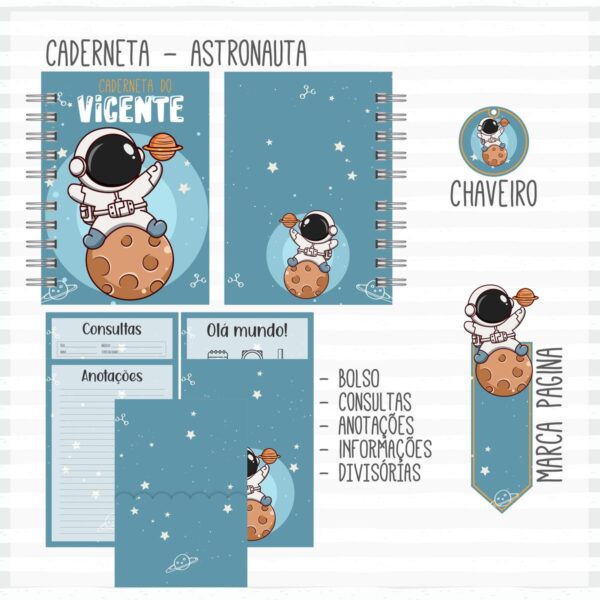 Kit Maternidade Astronauta Menino - Arquivo Digital