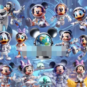 Kit Mickey Astronauta para Produtos Personalizados