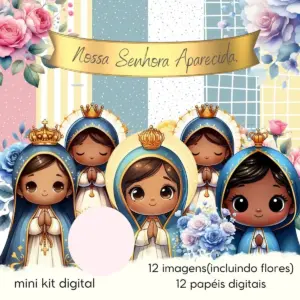 Kit Nossa Senhora Aparecida PNG para Personalizados