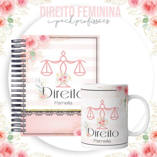Kit para Encadernação Direito Feminino - Arquivo Digital
