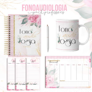 kit para encadernacao fonoaudiologia arquivo digital