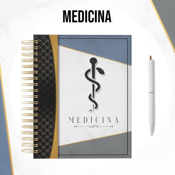 Kit para Encadernação Medicina Masculina - Arquivo Digital