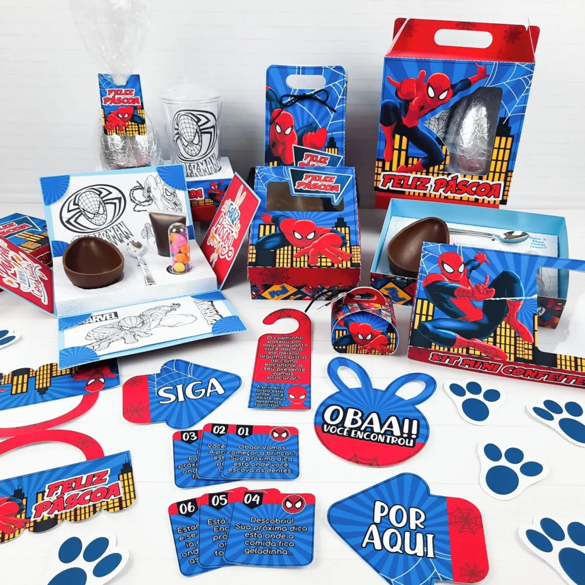 Kit Páscoa Homem Aranha - Arquivo Digital 1 Kit Páscoa Homem Aranha - Arquivo Digital