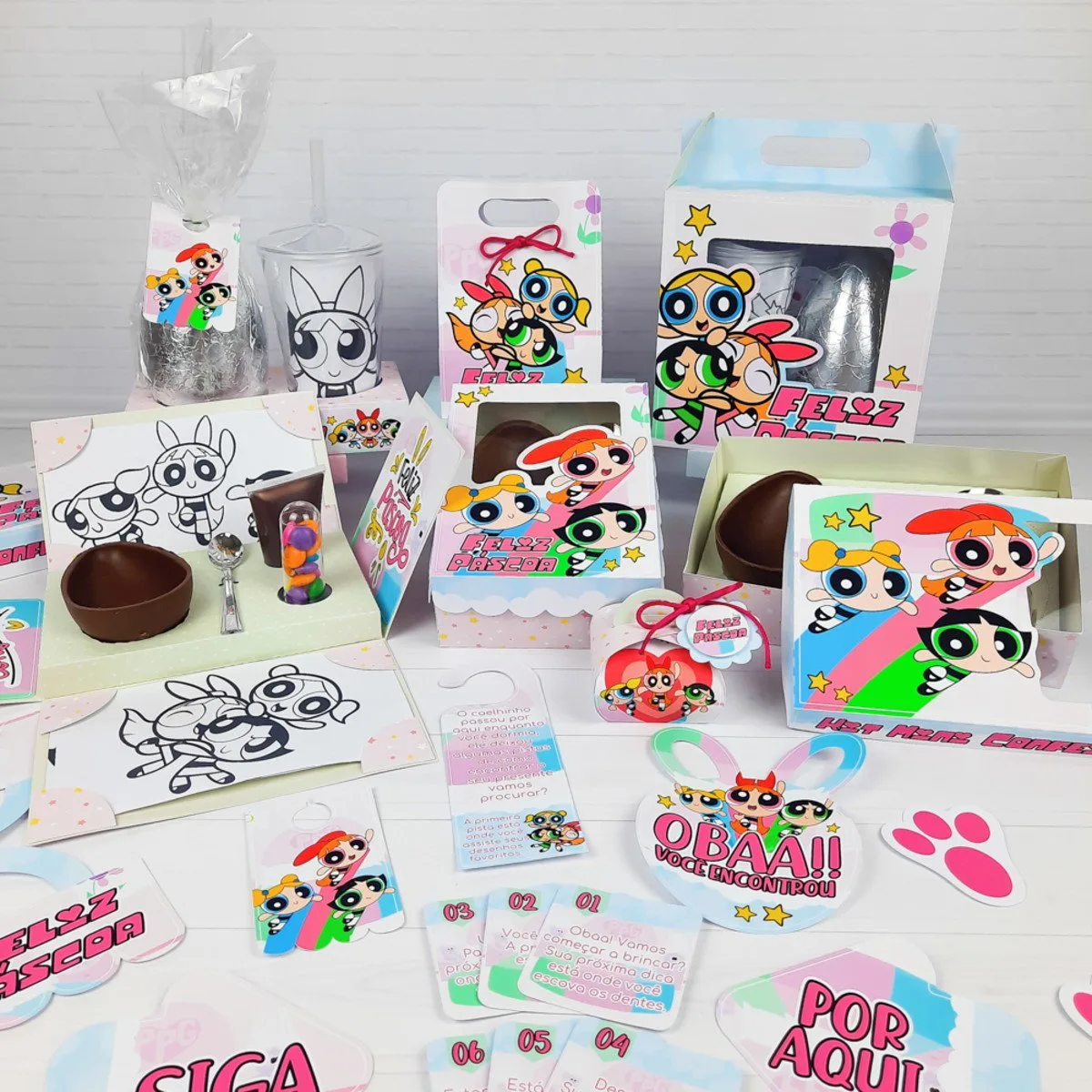 Kit Páscoa Super Poderosas - Arquivo Digital