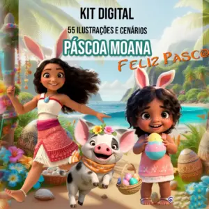 Kit Pascoa Tematica Moana E Simea Arquivos Em Png