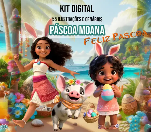 Kit Pascoa Tematica Moana E Simea Arquivos Em Png