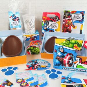 kit pascoa vingadores arquivo digital papel e cia