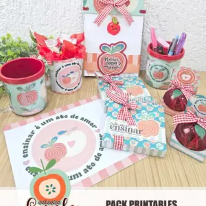 Kit Polly Maçãs para Professores Arquivo Digital Criativo