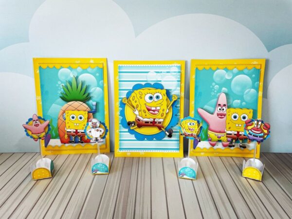 Kit Só um bolinho Bob Esponja - Arquivo Digital