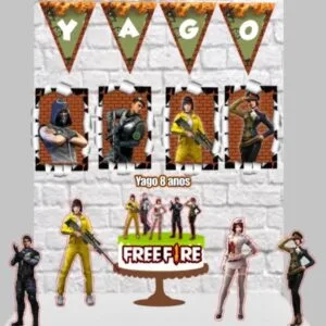 Kit Só um Bolinho Free Fire - Arquivo Digital 17 Kit Só um Bolinho Free Fire - Arquivo Digital