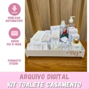 Kit Toalete Banheiro Casamento - Studio 19 Kit Toalete Banheiro Casamento - Studio