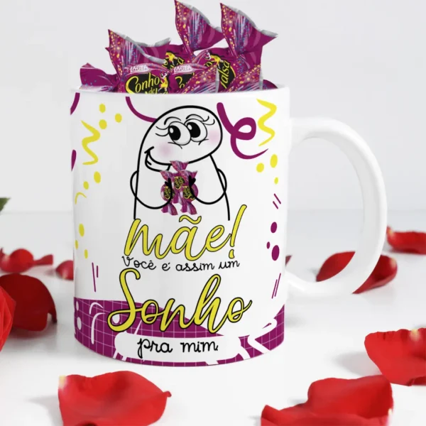 Kits de Arte para Caneca Dia das Mães - Sabor Chocolate Flork