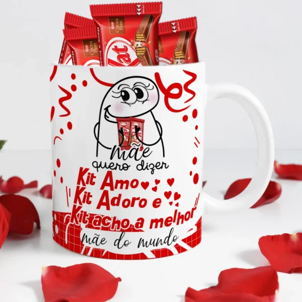 Kits de Arte para Caneca Dia das Mães - Sabor Chocolate Flork