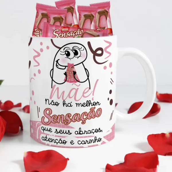 Kits de Arte para Caneca Dia das Mães - Sabor Chocolate Flork