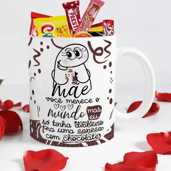 Kits de Arte para Caneca Dia das Mães - Sabor Chocolate Flork