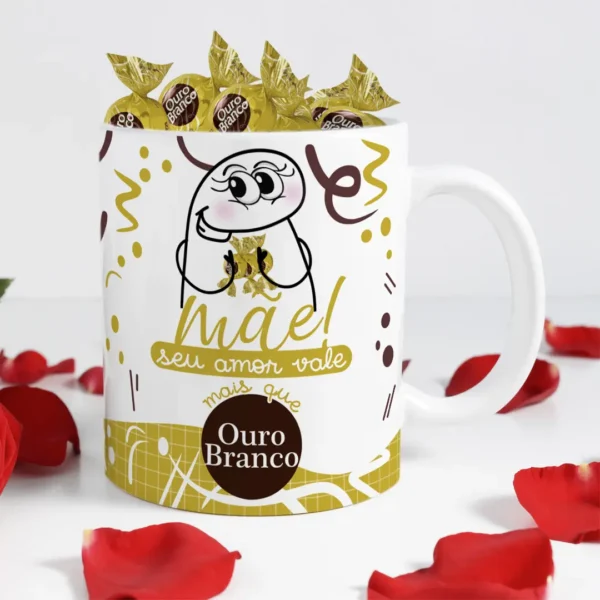 Kits de Arte para Caneca Dia das Mães - Sabor Chocolate Flork