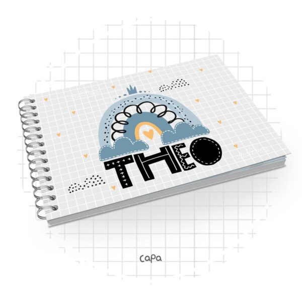 Livro de Assinaturas Arco Íris Menino - Arquivo Digital