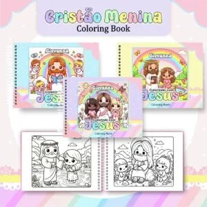 Livro de Colorir Cristão Menina - Arquivo Digital 36 Livro de Colorir Cristão Menina - Arquivo Digital