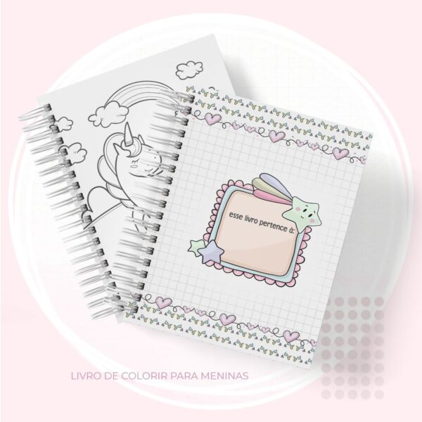 Livro de Colorir Menina - Arquivo Digital