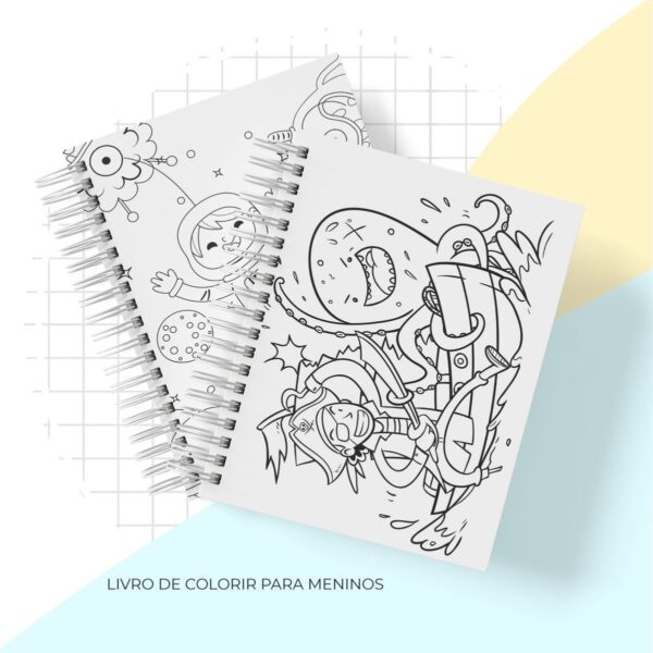 Livro de Colorir Menino - Arquivo Digital