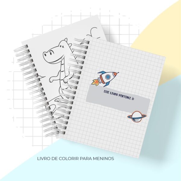 Livro de Colorir Menino - Arquivo Digital