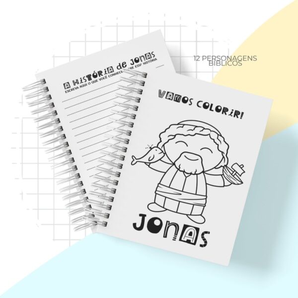 Livro de Colorir Personagens Bíblicos - Arquivo Digital