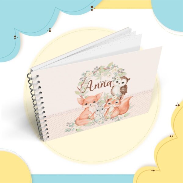 Livro do bebê Animais Menina - Arquivo Digital