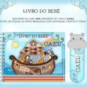 Livro do Bebê Arca de Noé - Arquivo Digital 12 Livro do Bebê Arca de Noé - Arquivo Digital