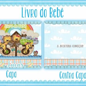 Livro do Bebê Arca de Noé Menino - Arquivo Digital