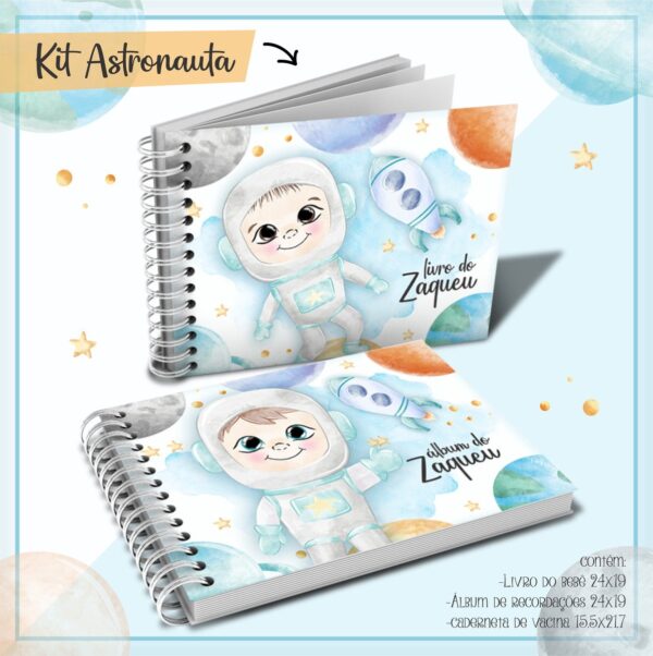 Livro Do Bebê Astronauta Aquarela - Arquivo Digital