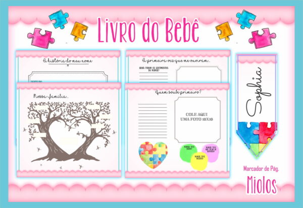 Livro do Bebê Autismo Menina - Arquivo Digital