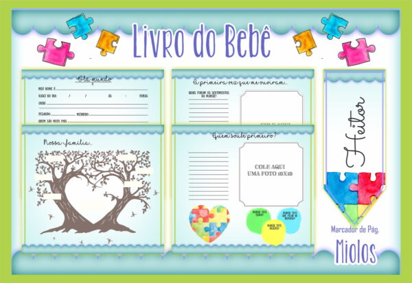 Livro do Bebê Autismo Menino - Arquivo Digital