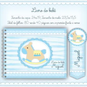Livro Do Bebe Azul Menino Arquivo Digital 4