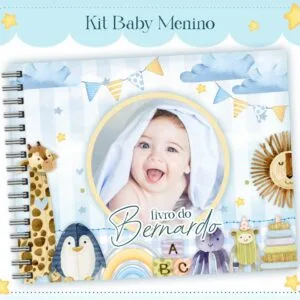 Livro do Bebê Baby Foto Menino - Arquivo Digital 20 Livro do Bebê Baby Foto Menino - Arquivo Digital