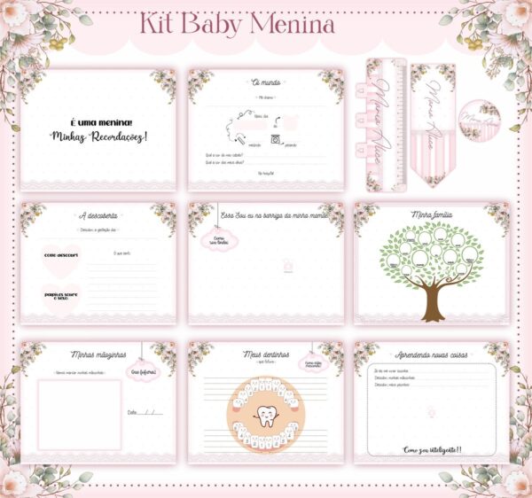 Livro do Bebê Baby Menina - Arquivo Digital