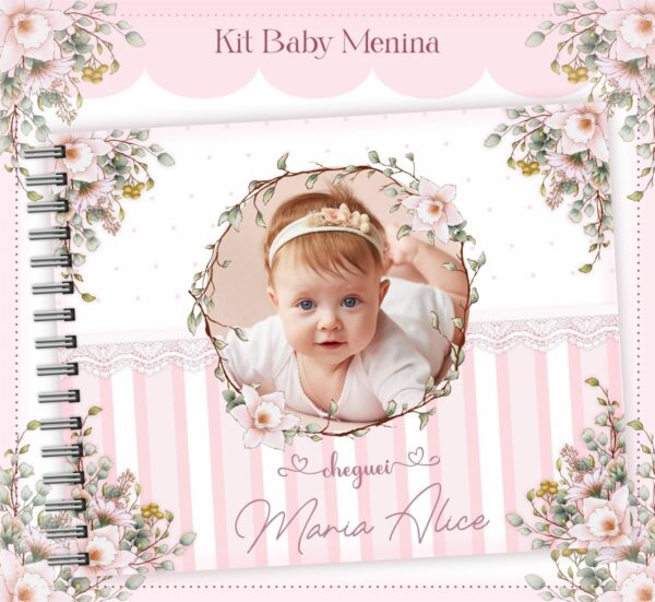Livro do Bebê Baby Menina - Arquivo Digital