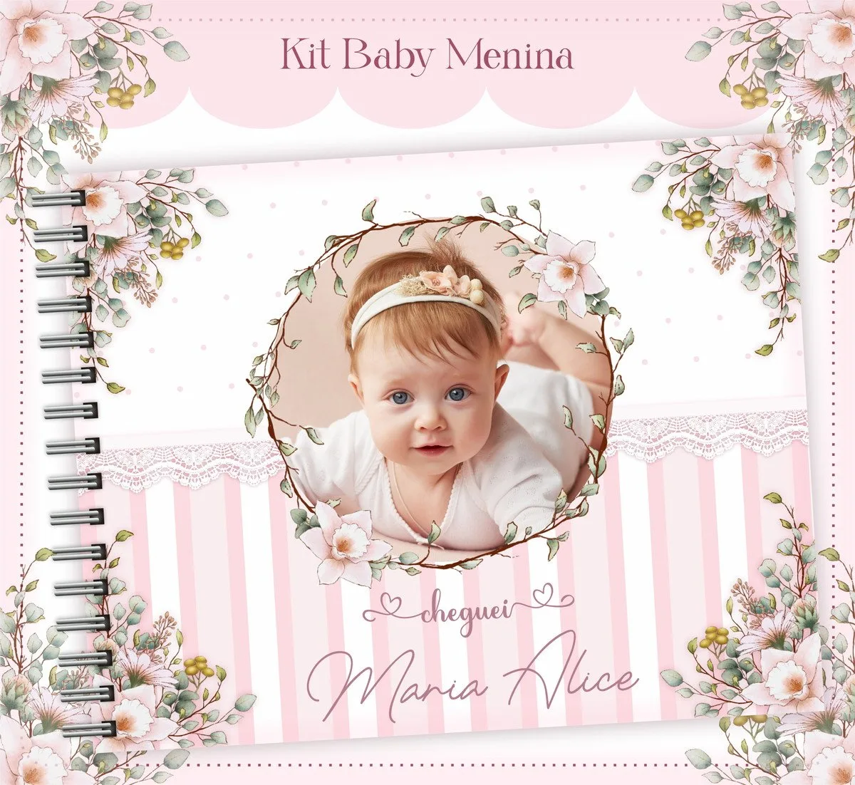 Livro do Bebê Baby Menina - Arquivo Digital