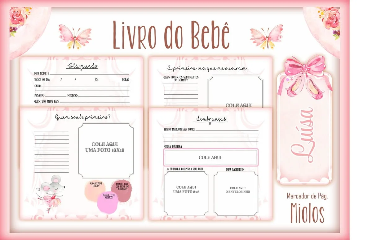 Livro do Bebê Bailarina - Arquivo Digital