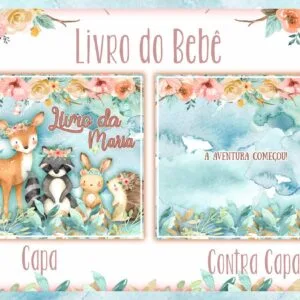 Livro do Bebê Bosque Menina II - Arquivo Digital