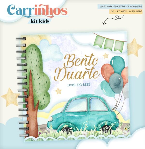 Livro do Bebê Carrinhos - Arquivo Digital
