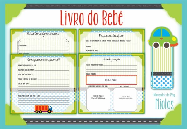 Livro do Bebê Carros - Arquivo Digital