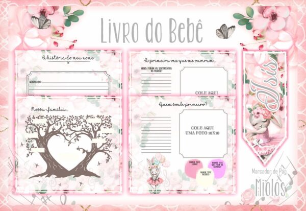 Livro do Bebê Coelhinha Bailarina - Arquivo Digital