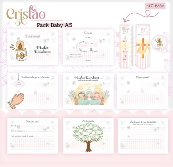 Livro do Bebê Cristão Menina - Arquivo Digital