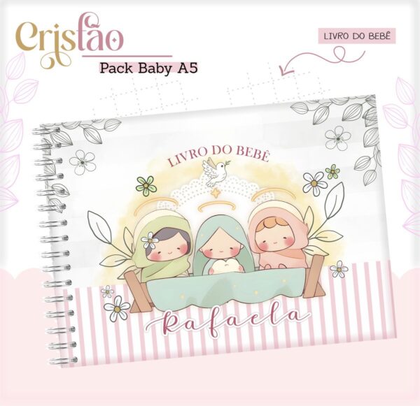 Livro do Bebê Cristão Menina - Arquivo Digital