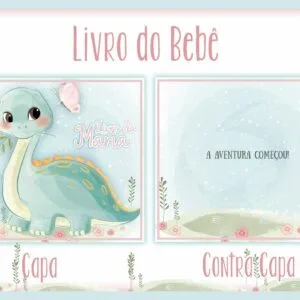 Livro do Bebê Dino Menina I - Arquivo Digital