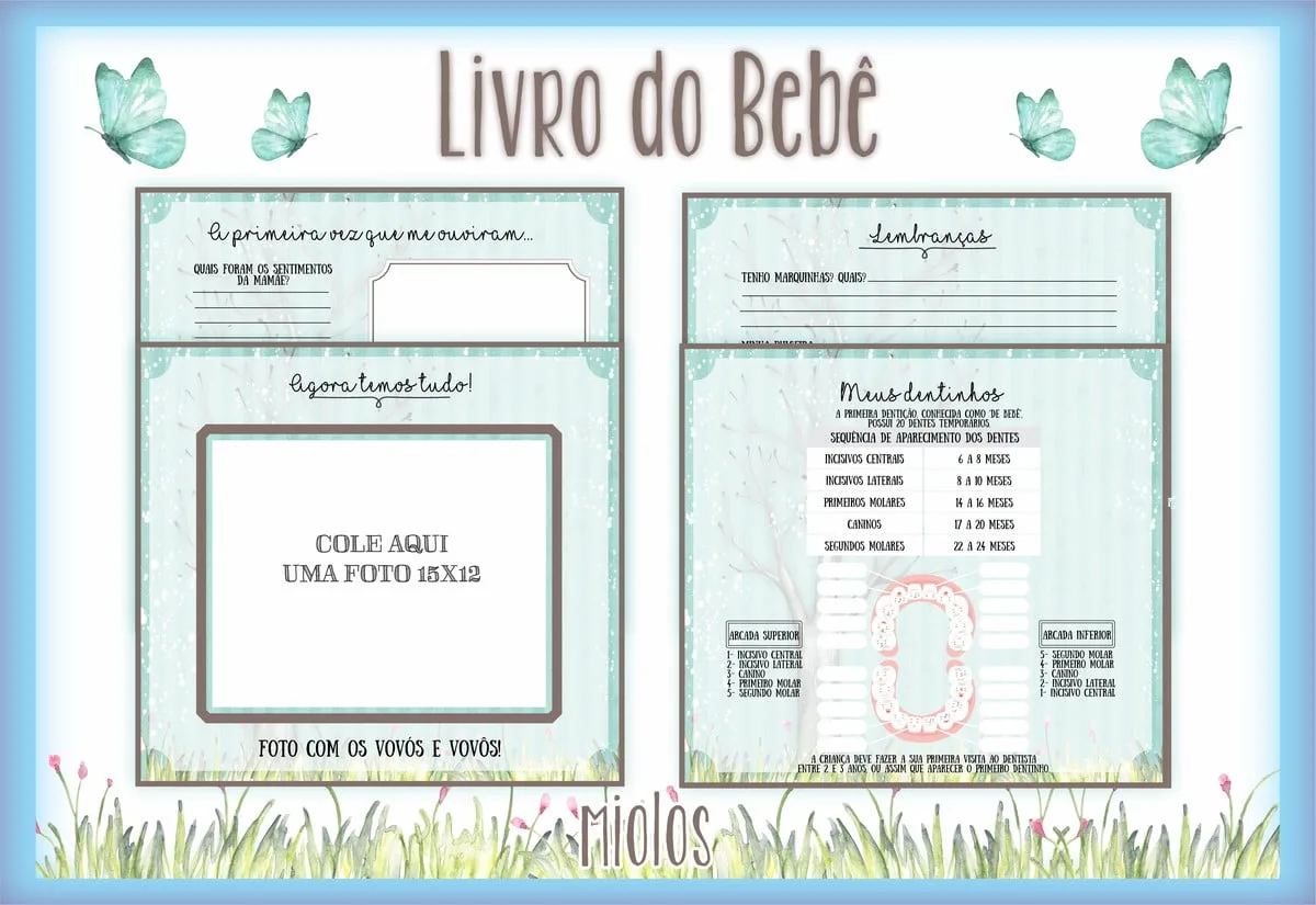 Livro do Bebê Elefante Azul - Arquivo Digital 2 Livro do Bebê Elefante Azul - Arquivo Digital