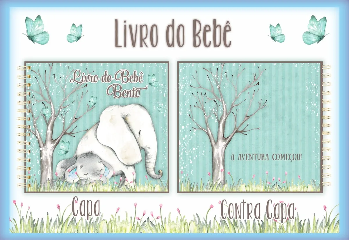 Livro do Bebê Elefante Azul - Arquivo Digital 1 Livro do Bebê Elefante Azul - Arquivo Digital