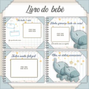 Livro do Bebê Elefantinho Cinza - Arquivo Digital